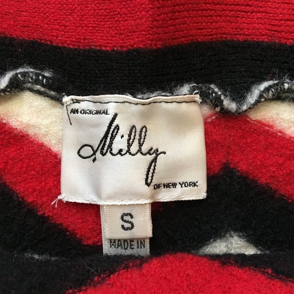 Milly knitted red/black/white MINI mini skirt! - Picture 3 of 3